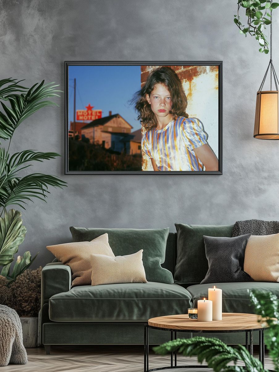 Moody Motel Portrait Photography Poster. — room view 4