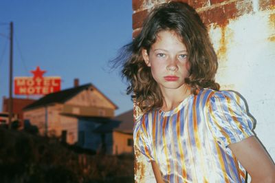 Moody Motel Portrait Photography Poster.