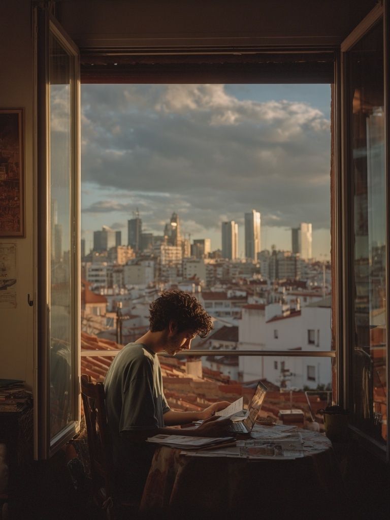 City Window Study Photography Poster. poster — photography art