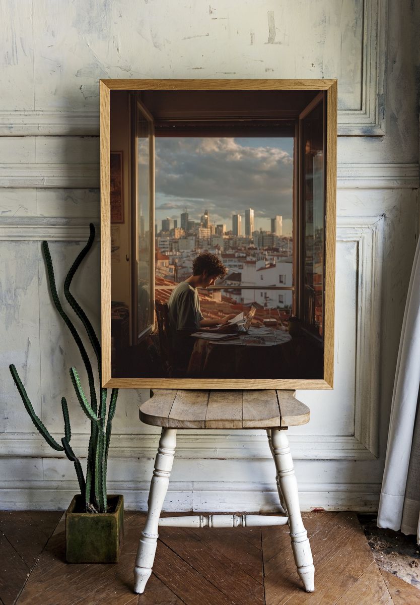 City Window Study Photography Poster. — room view 1