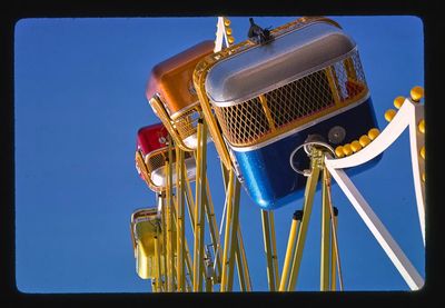 Ferris Wheel Against Blue Sky Poster. poster print