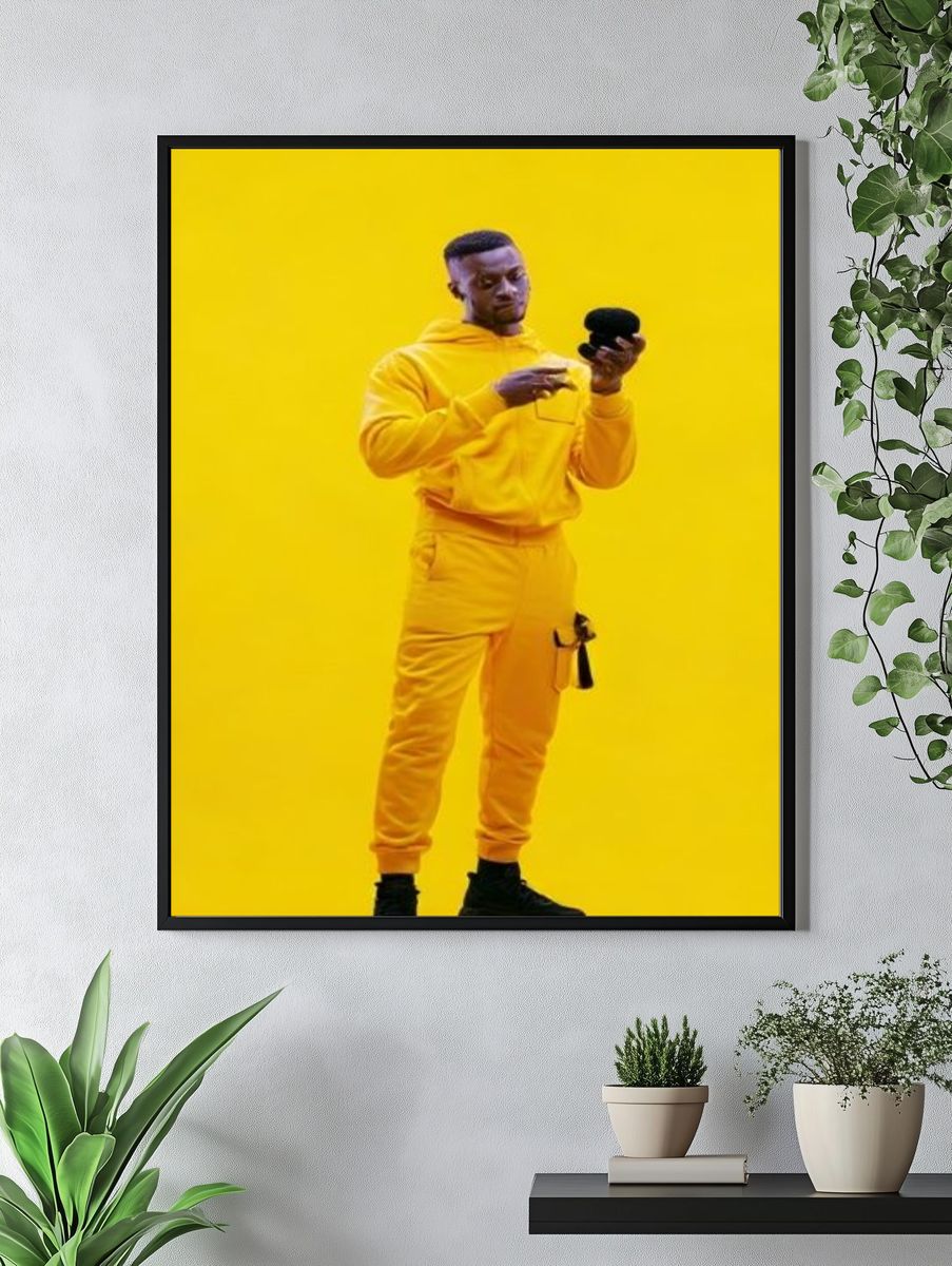 Yellow Studio Portrait Poster. — room view 4