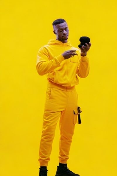 Yellow Studio Portrait Poster.