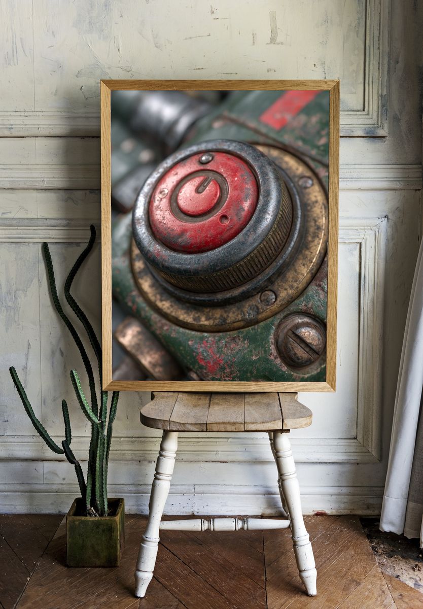 Industrial Control Dial Photography Poster. room preview