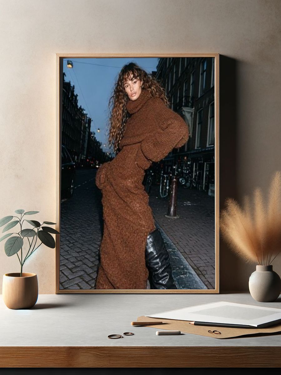 Urban Fashion Portrait Poster. — room view 2