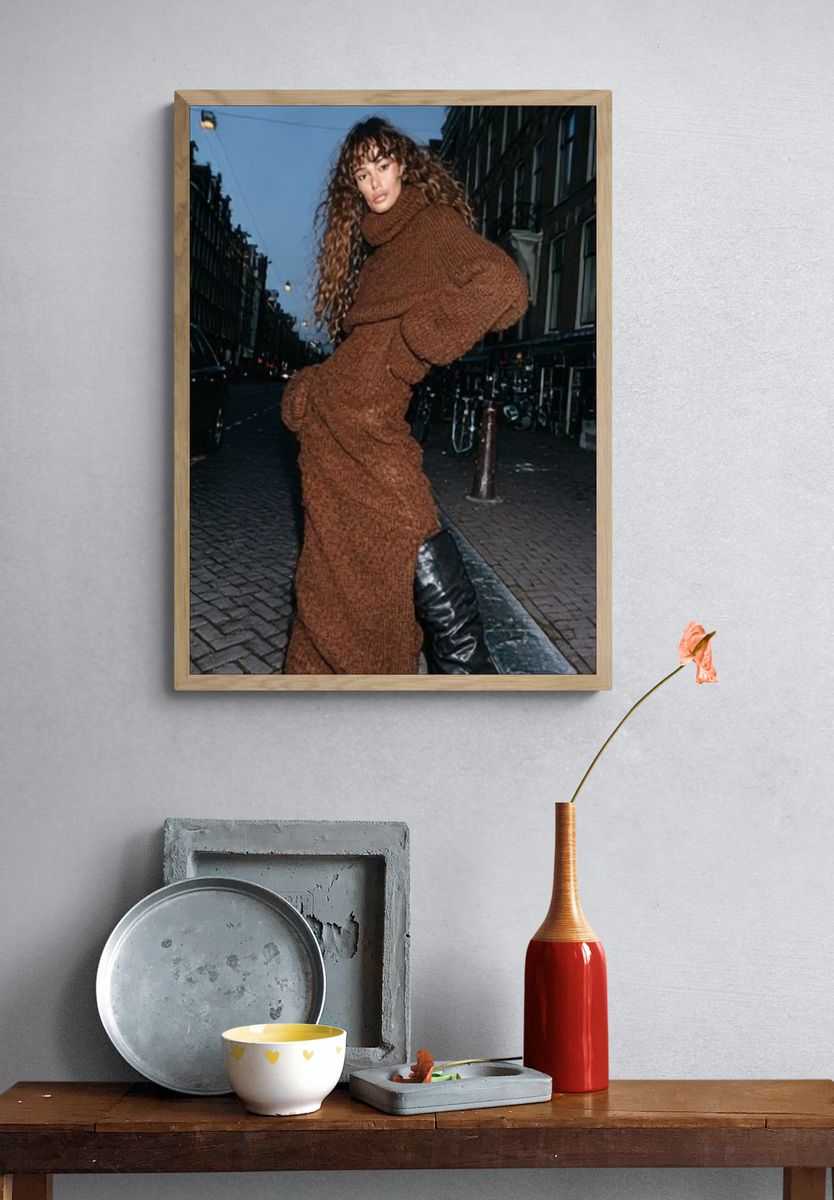Urban Fashion Portrait Poster. — room view 3