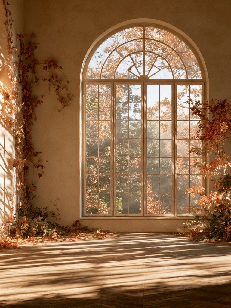 Autumn Sunlit Conservatory Photography Poster. poster — photography art