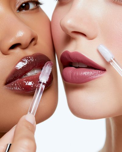 Glossy Lip Makeup Photography Poster. poster