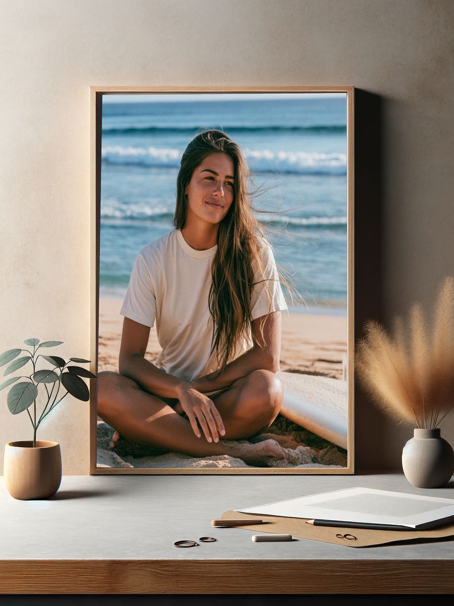 Beach Portrait Photography Poster. — room view 2