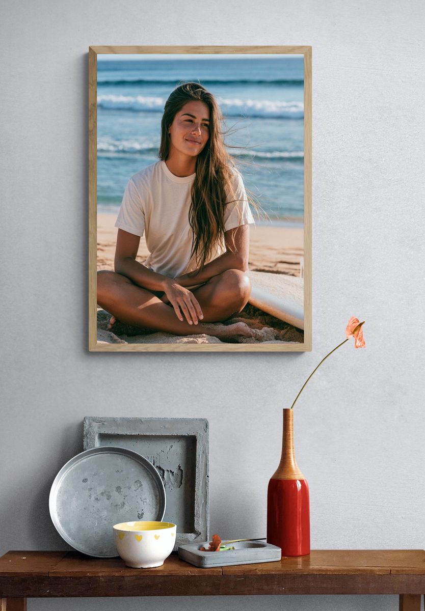 Beach Portrait Photography Poster. — room view 3