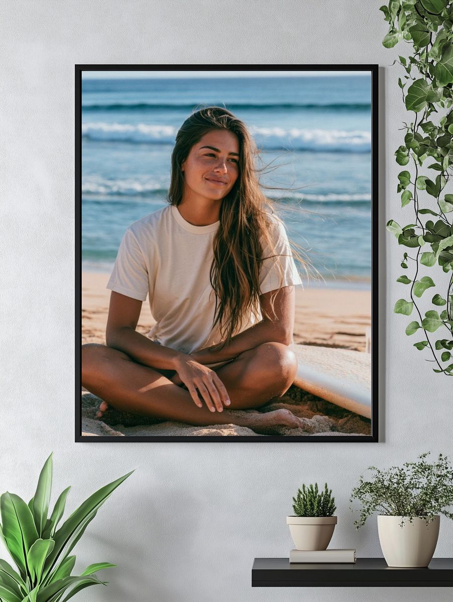Beach Portrait Photography Poster. — room view 4
