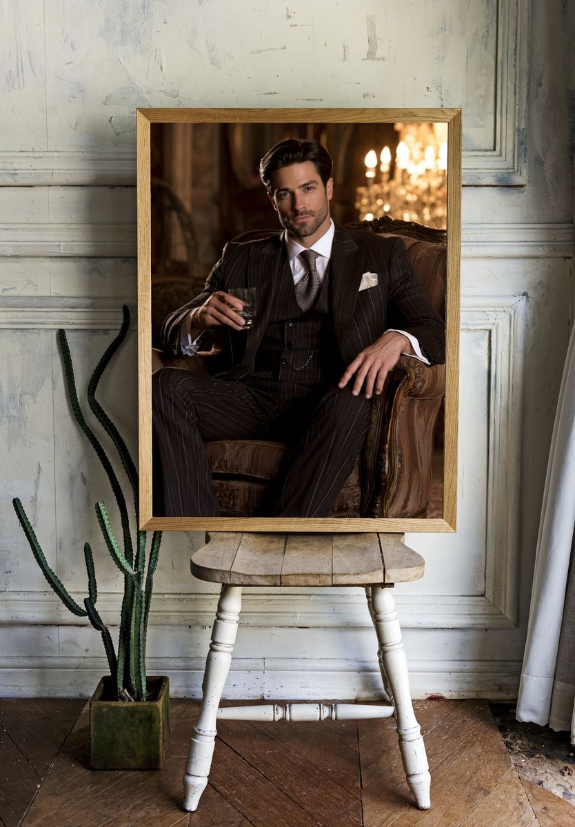Luxury Gentleman Portrait Photography Poster. room preview