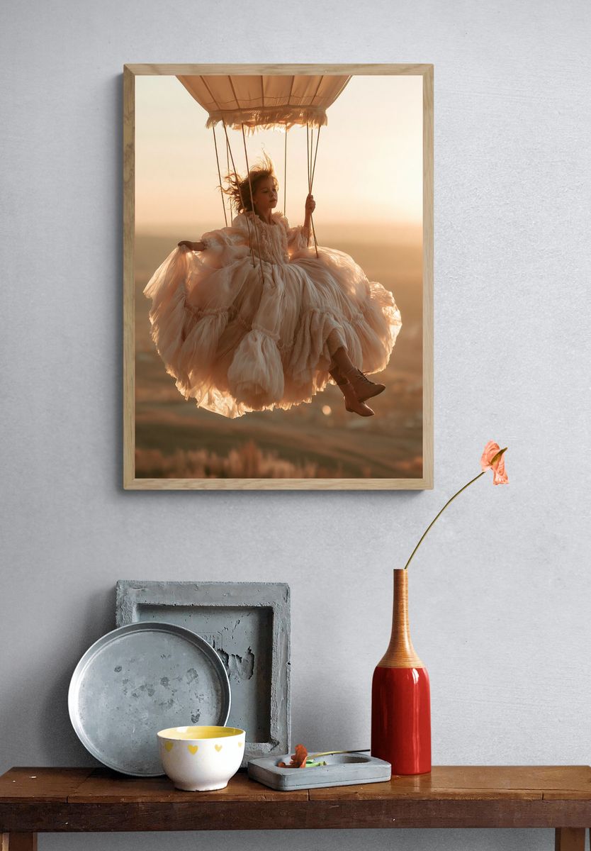Dreamy Swing Portrait Print. — room view 3