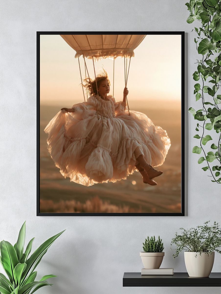 Dreamy Swing Portrait Print. — room view 4