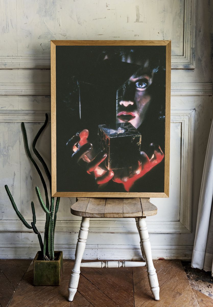 Dark Surreal Portrait Print. room preview