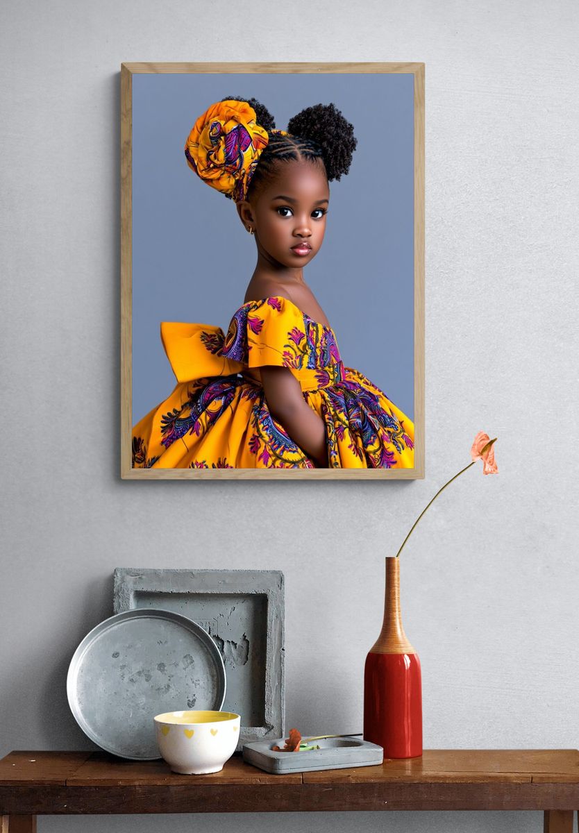 African Child Portrait Photography Poster. — room view 3