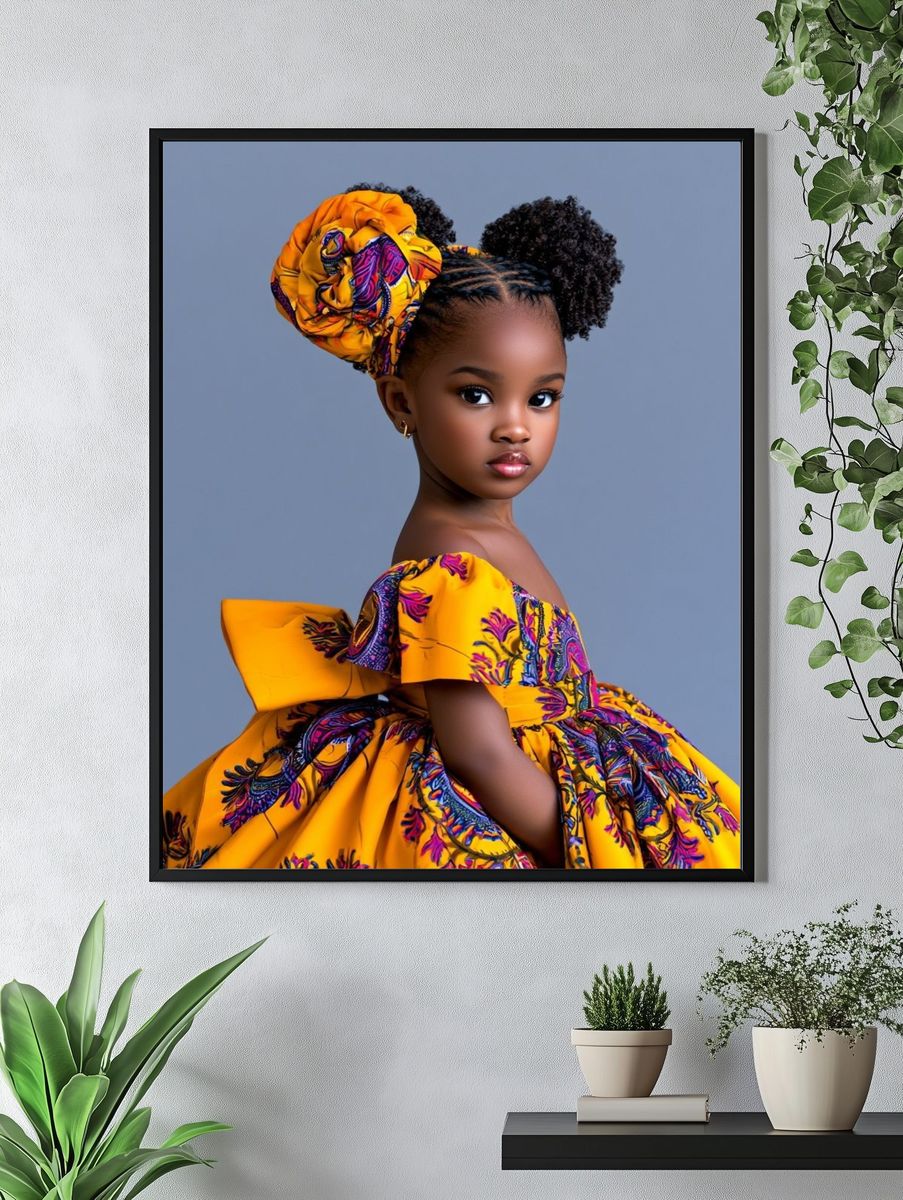 African Child Portrait Photography Poster. — room view 4