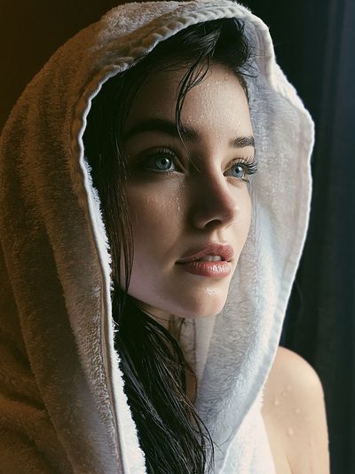 Hooded Portrait Photography Poster. poster print