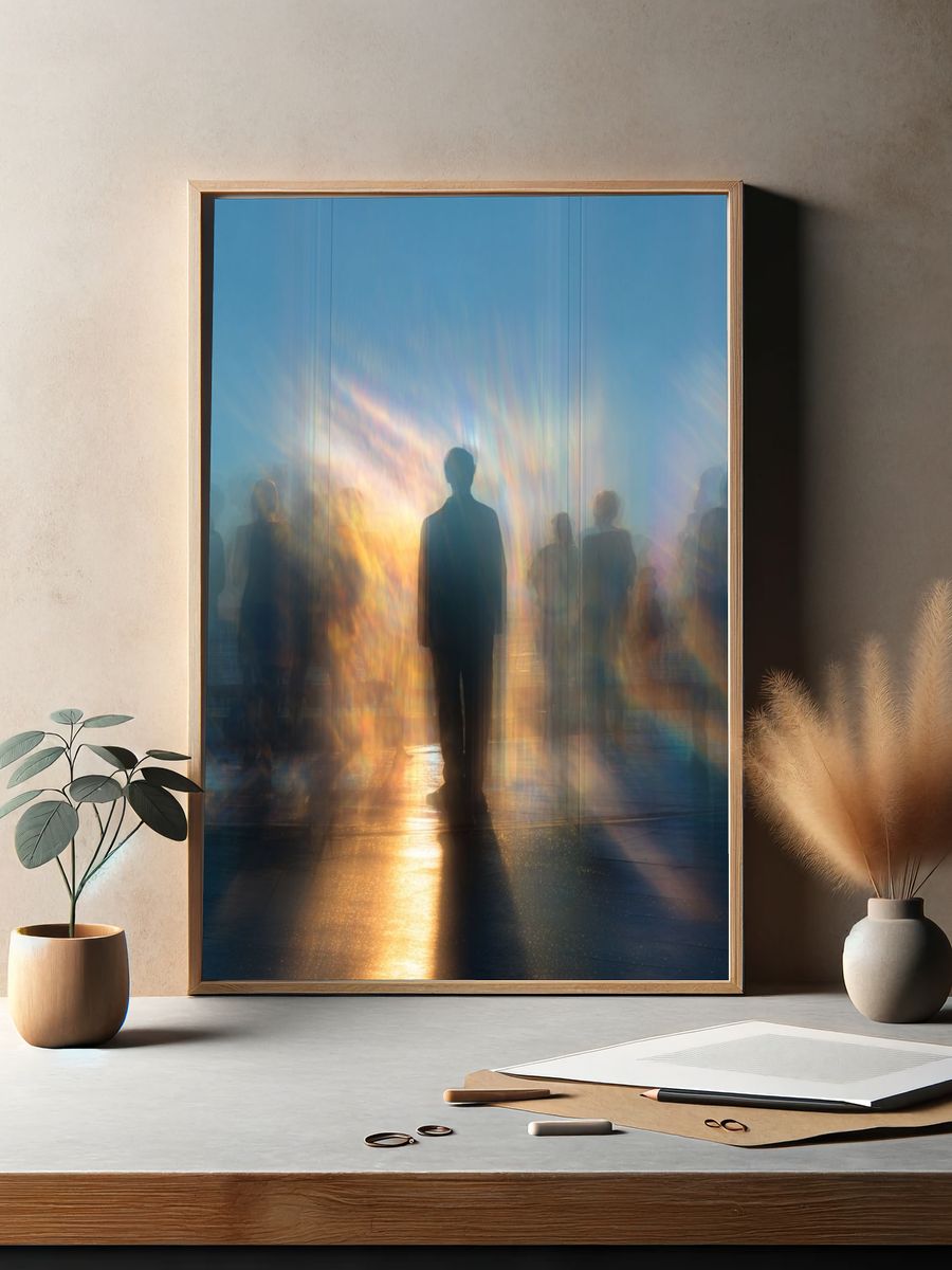 Dreamlike Silhouettes Photography Poster. — room view 2