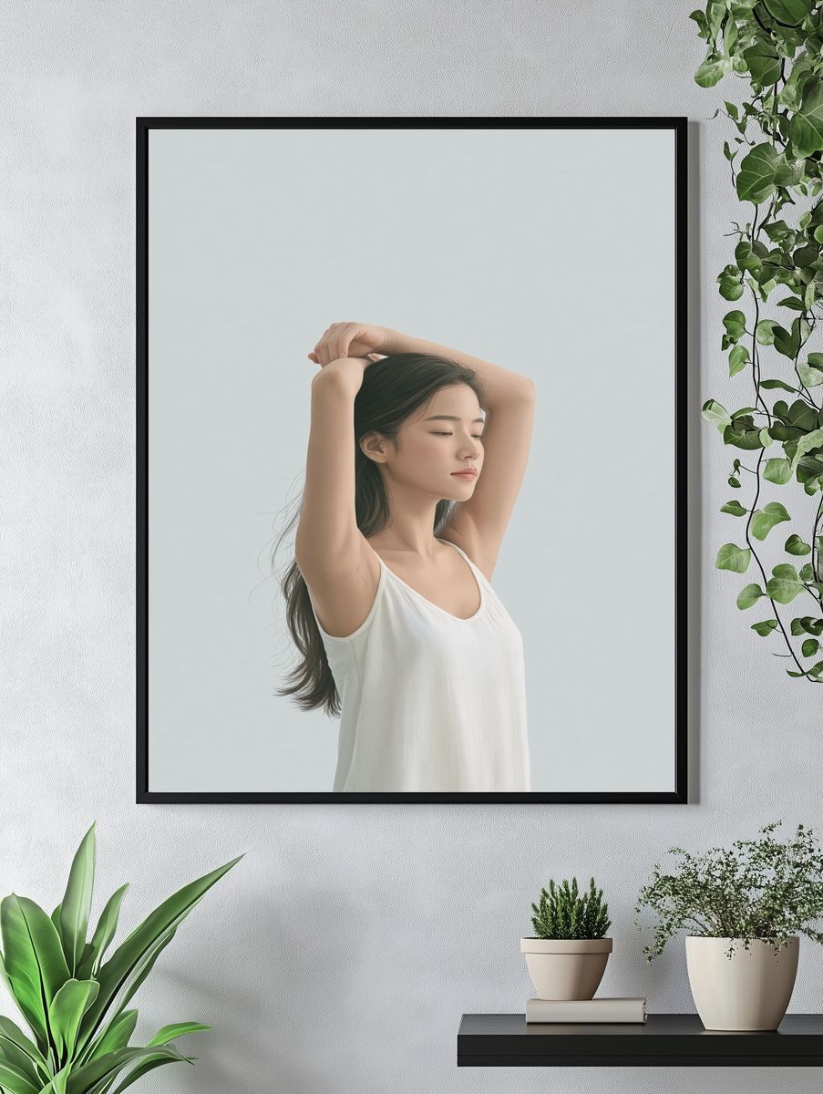 Serene Portrait Photography Poster. — room view 4