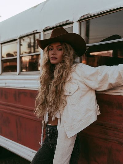 Cowgirl Portrait Photography Poster.