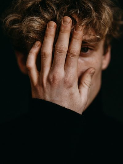 Hidden Face Portrait Poster.