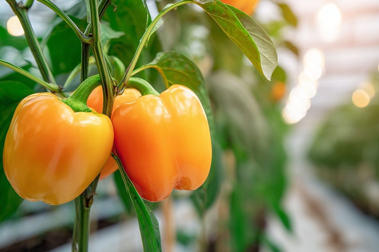 Golden Bell Peppers Photography Poster. poster detail