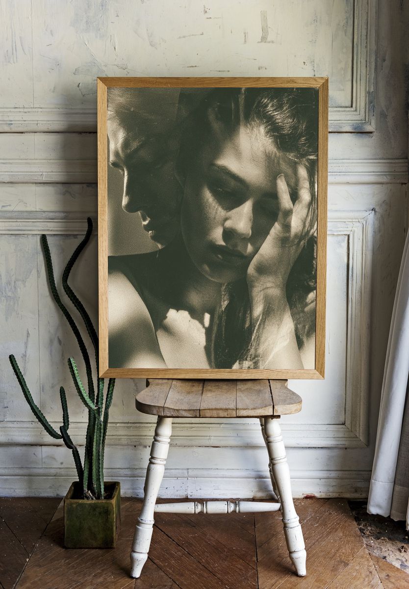 Moody Portrait Photography Poster. — room view 1