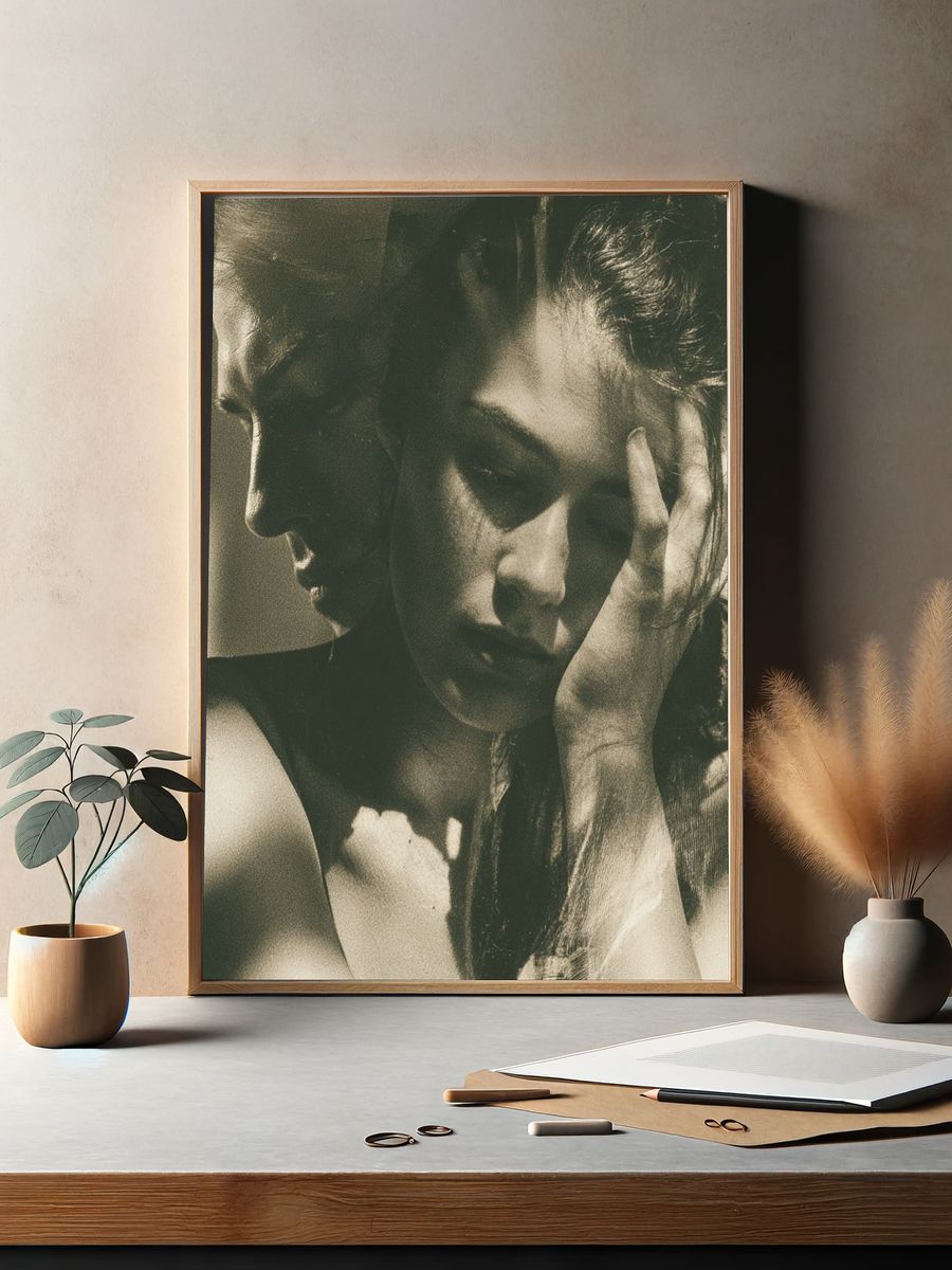 Moody Portrait Photography Poster. — room view 2