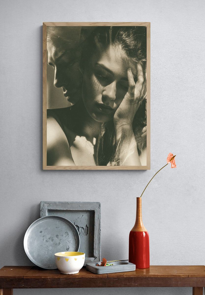 Moody Portrait Photography Poster. — room view 3