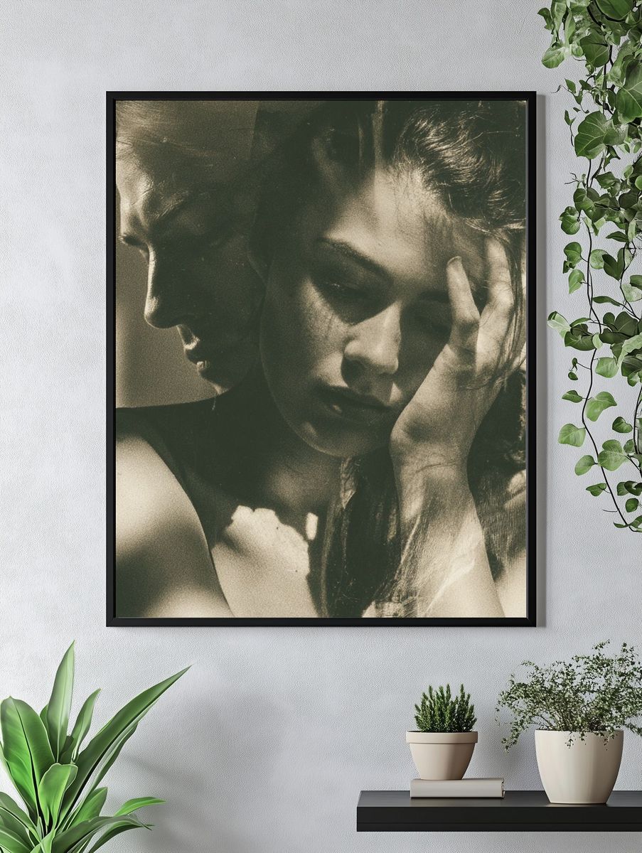 Moody Portrait Photography Poster. — room view 4