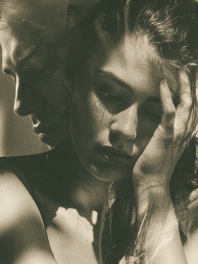 Moody Portrait Photography Poster. poster