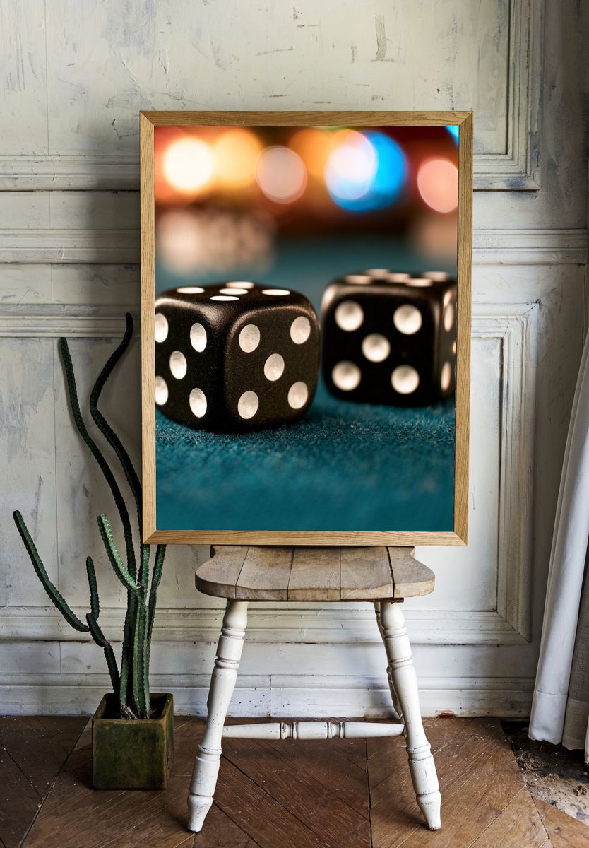 Black Dice Photography Poster. room preview