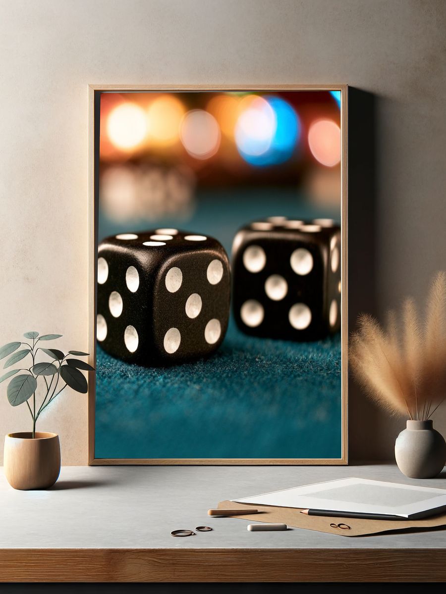 Black Dice Photography Poster. — room view 2