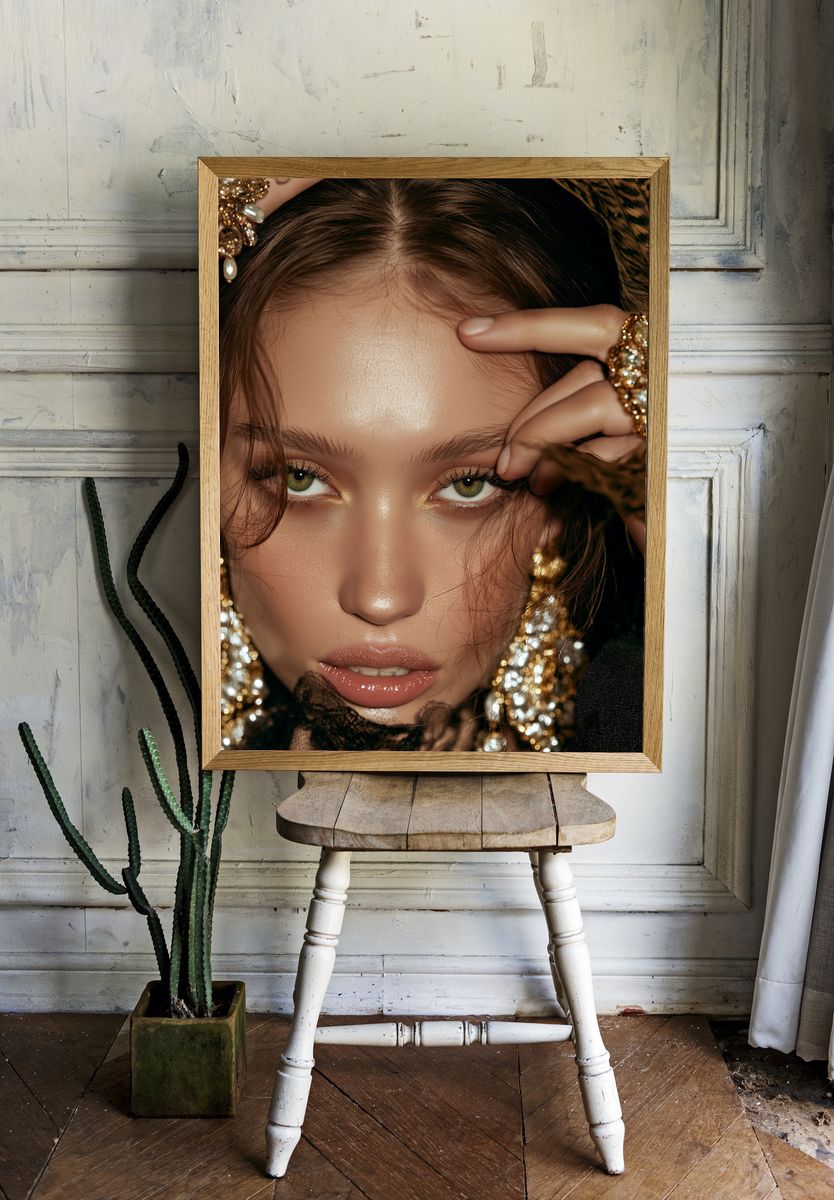 Glamorous Portrait Photography Poster. — room view 1