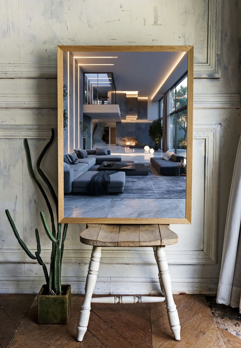 Modern Luxury Interior Photography Poster. room preview