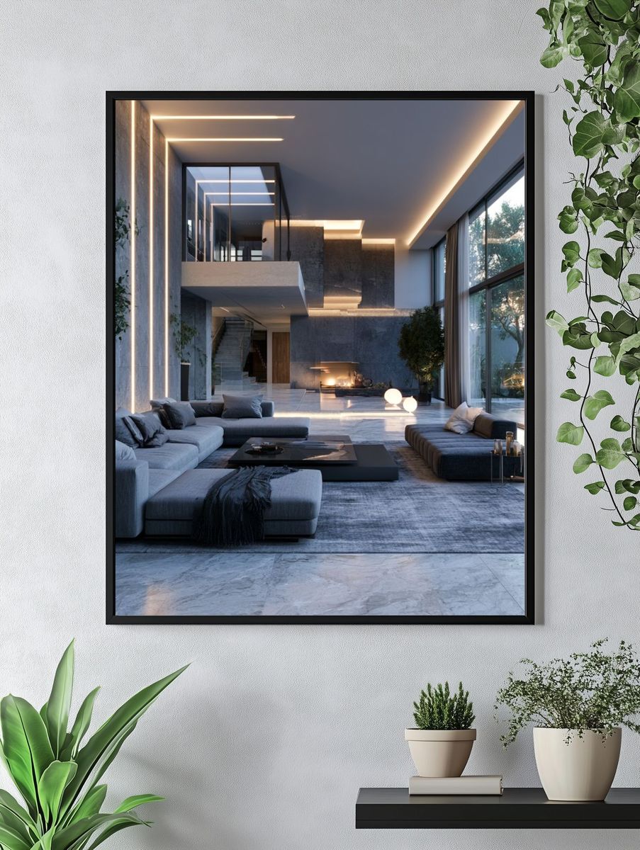 Modern Luxury Interior Photography Poster. — room view 4