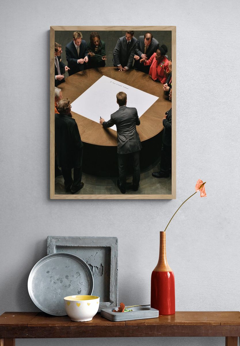 Roundtable Meeting Photography Poster. — room view 3