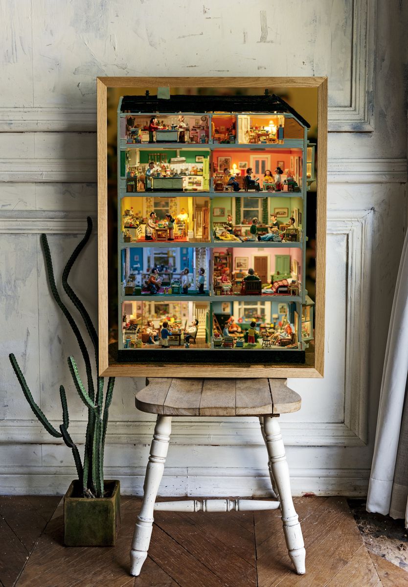 Miniature Dollhouse Interior Photography Poster. room preview
