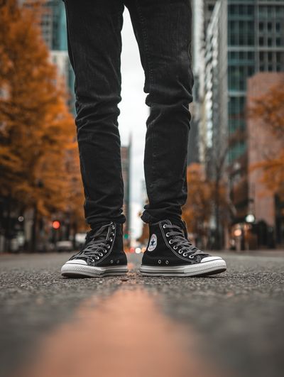 Urban Sneakers Street Photography Poster.