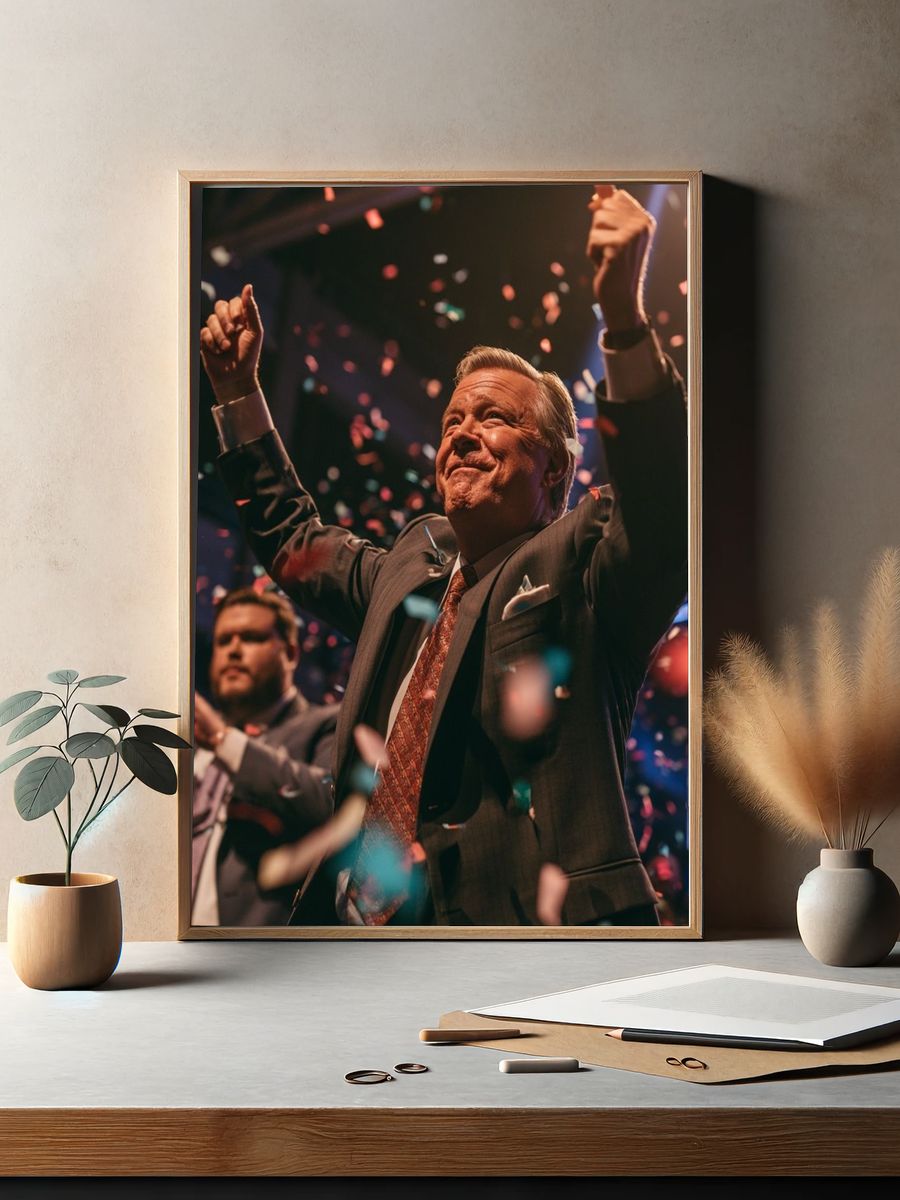 Celebration Confetti Photography Poster. — room view 2