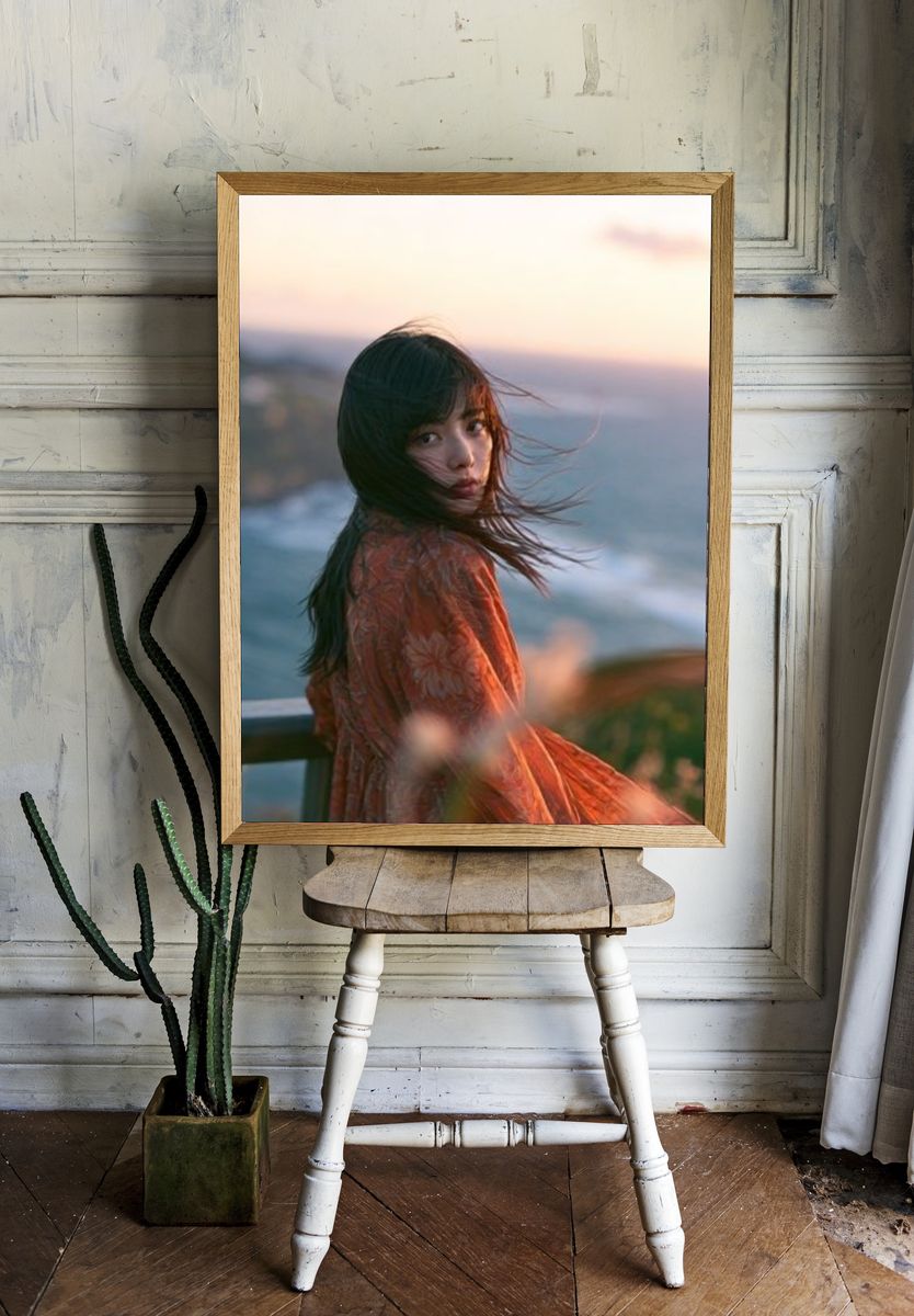 Coastal Portrait Photography Poster. room preview