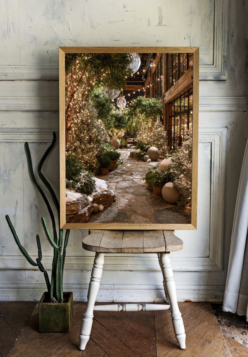 Winter Garden Interior Photography Poster. — room view 1