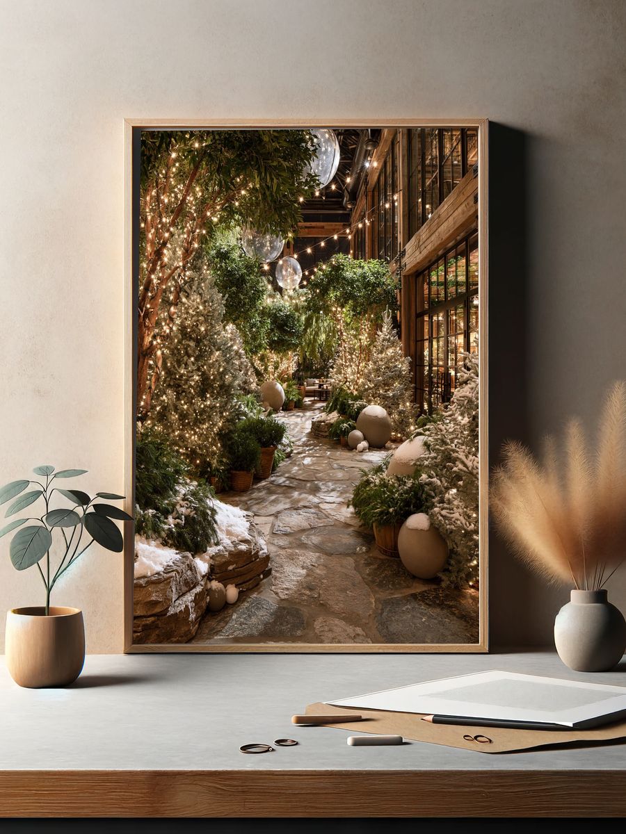 Winter Garden Interior Photography Poster. — room view 2