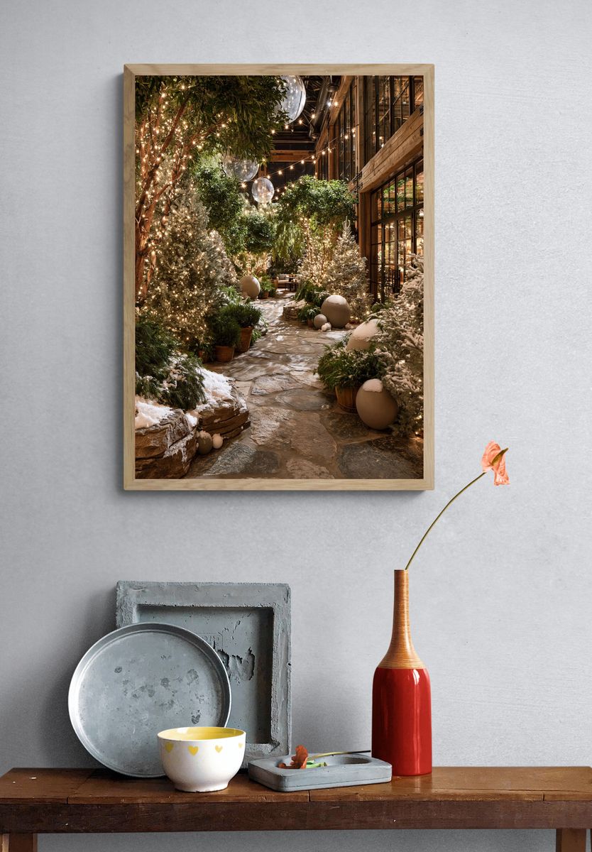 Winter Garden Interior Photography Poster. — room view 3