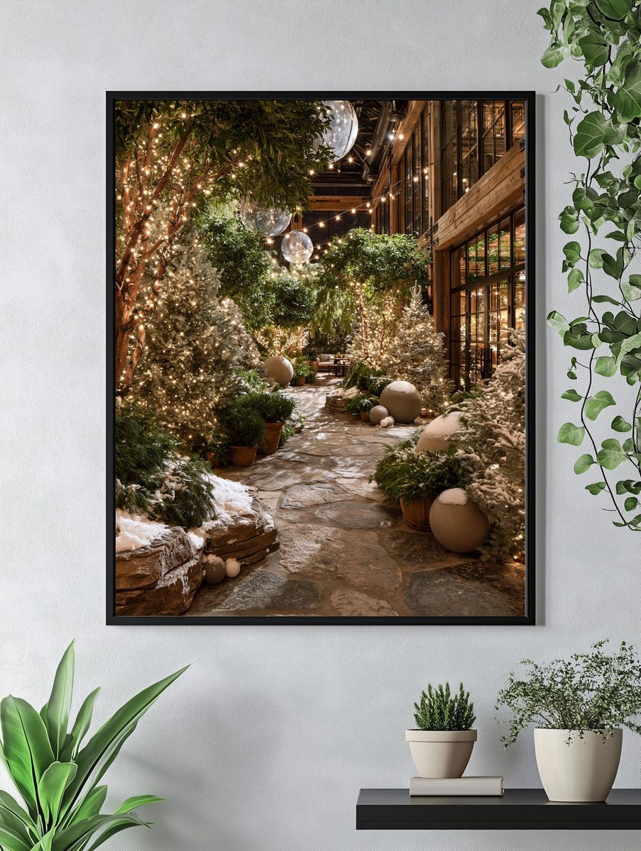 Winter Garden Interior Photography Poster. — room view 4