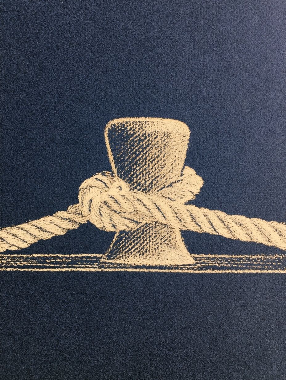Nautical Rope Knot Photography Poster. poster detail