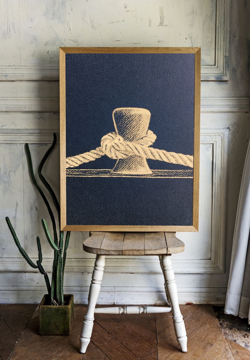 Nautical Rope Knot Photography Poster. room preview