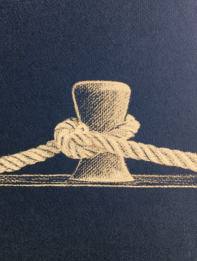 Nautical Rope Knot Photography Poster. poster