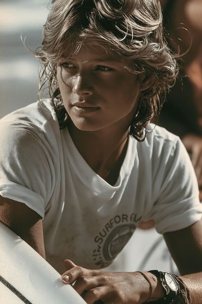 Surfer Portrait Photography Poster. poster print